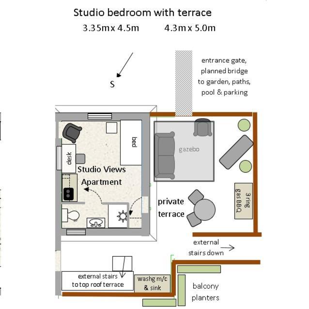 Studio Views Apartment, Cortijo Fruitful Hills Малага Екстериор снимка