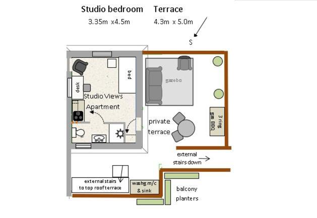 Studio Views Apartment, Cortijo Fruitful Hills Малага Екстериор снимка